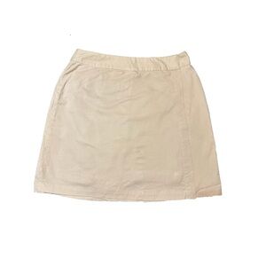 Khaki Wrap Skirt with Shorts